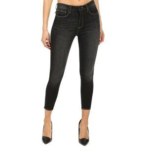 L'agence Margot High Rise Skinny Jean Faded Carbon Ankle Crop Stretch 25